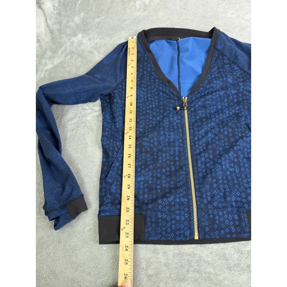 Lululemon H'Om Run Jacket Women's Size 4 Blue Full Zip
